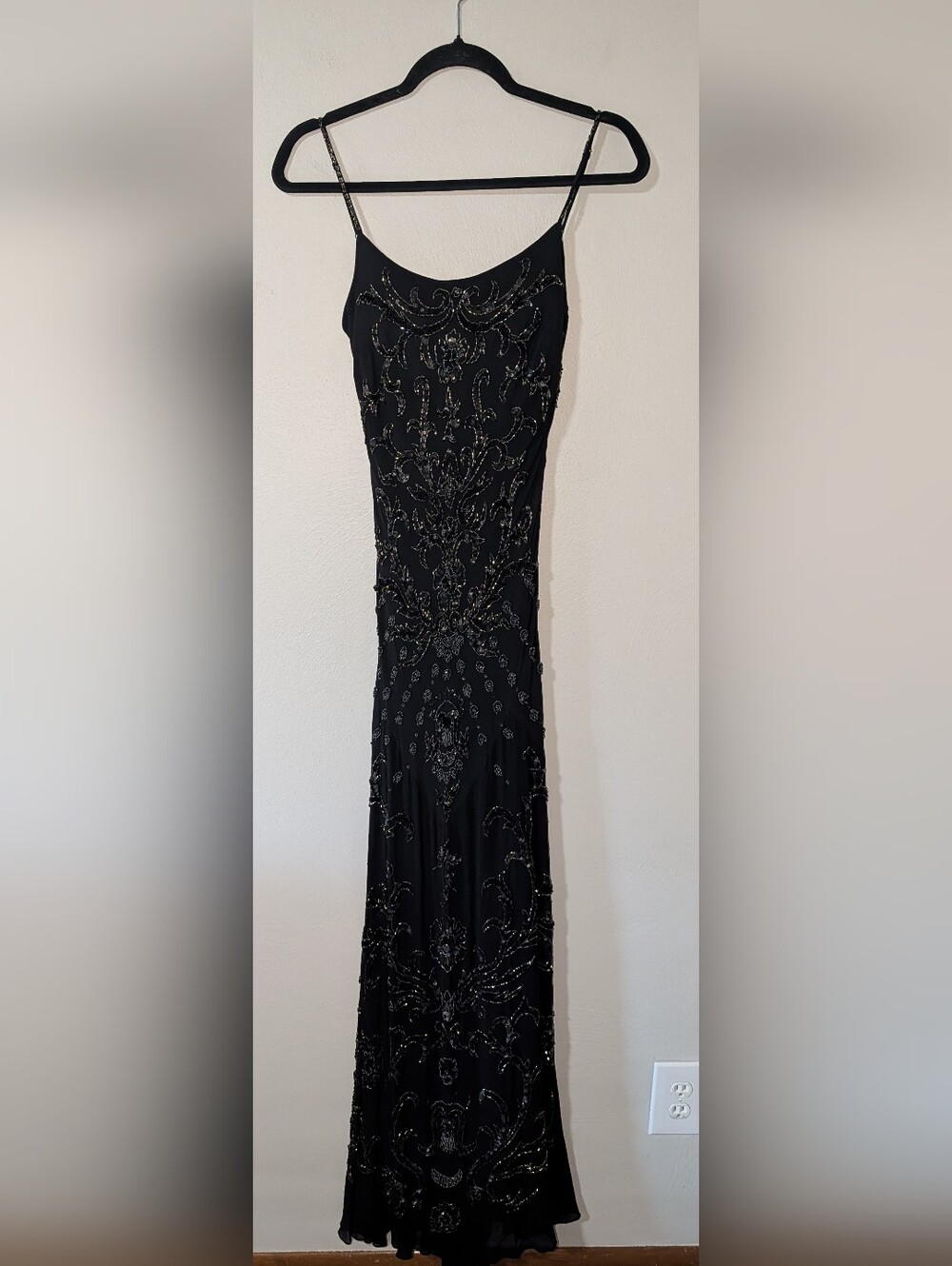 6 Sue Wong Nocturne Y2K Silk Vintage Beaded Gown